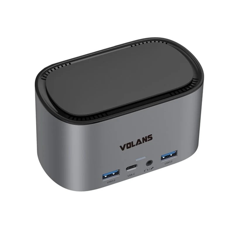 Volans Aluminium 12-in-1 Triple Display USB-C Docking Station - Refurbished Volans Aluminium 12-in-1 Triple Display USB-C Docking Station - Refurbished